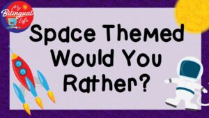 Outer Space Themed - English Would You Rather? Task Cards Bundle